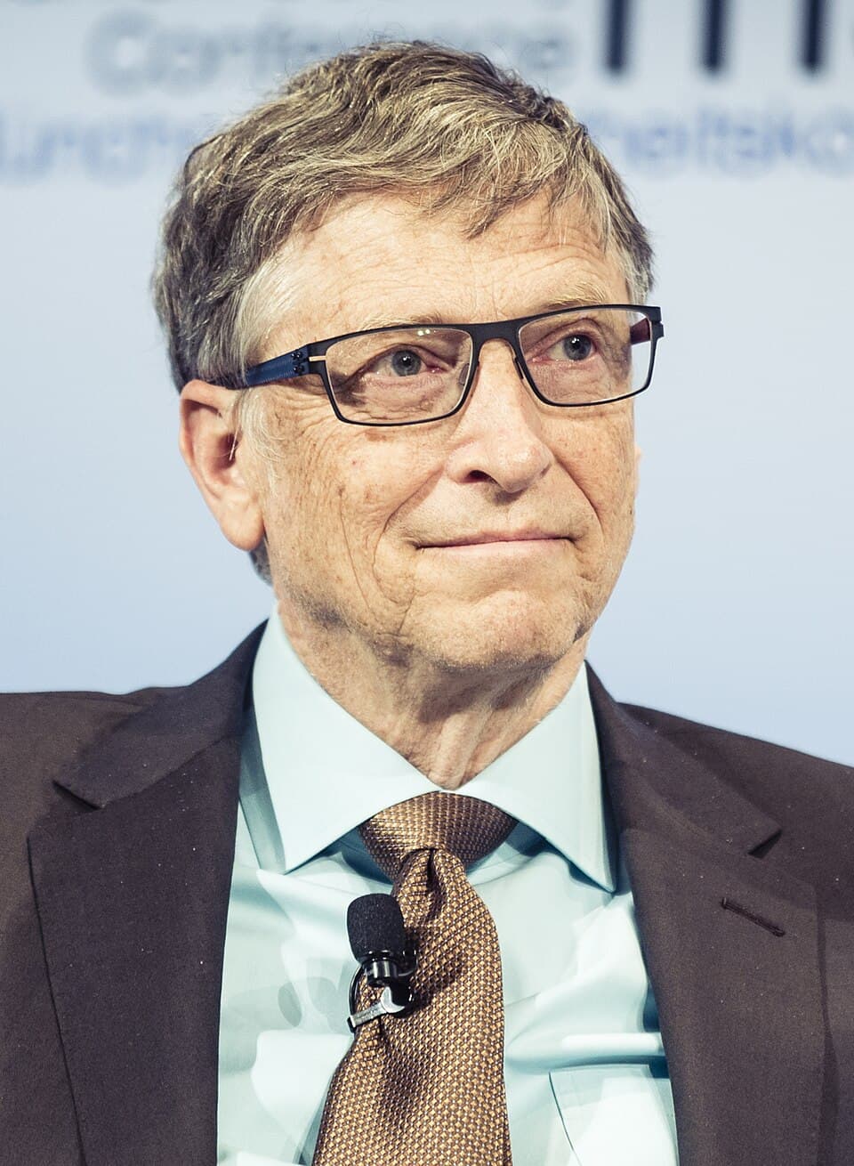 Portrait of Bill Gates at the Munich Security Conference in 2017