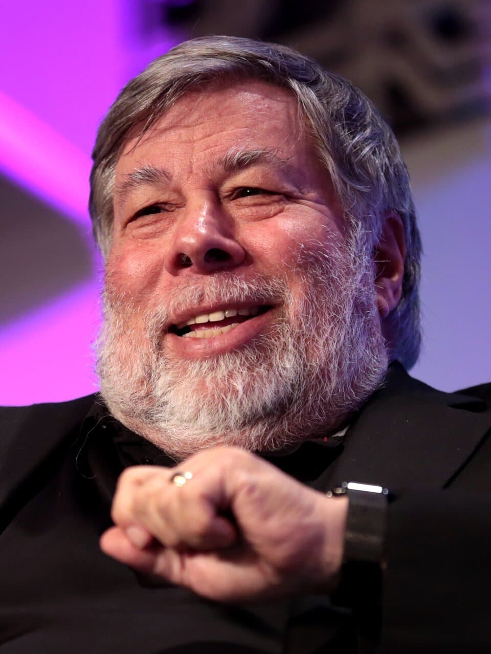 Portrait of Steve Wozniak at an event in Paradise Valley in 2017